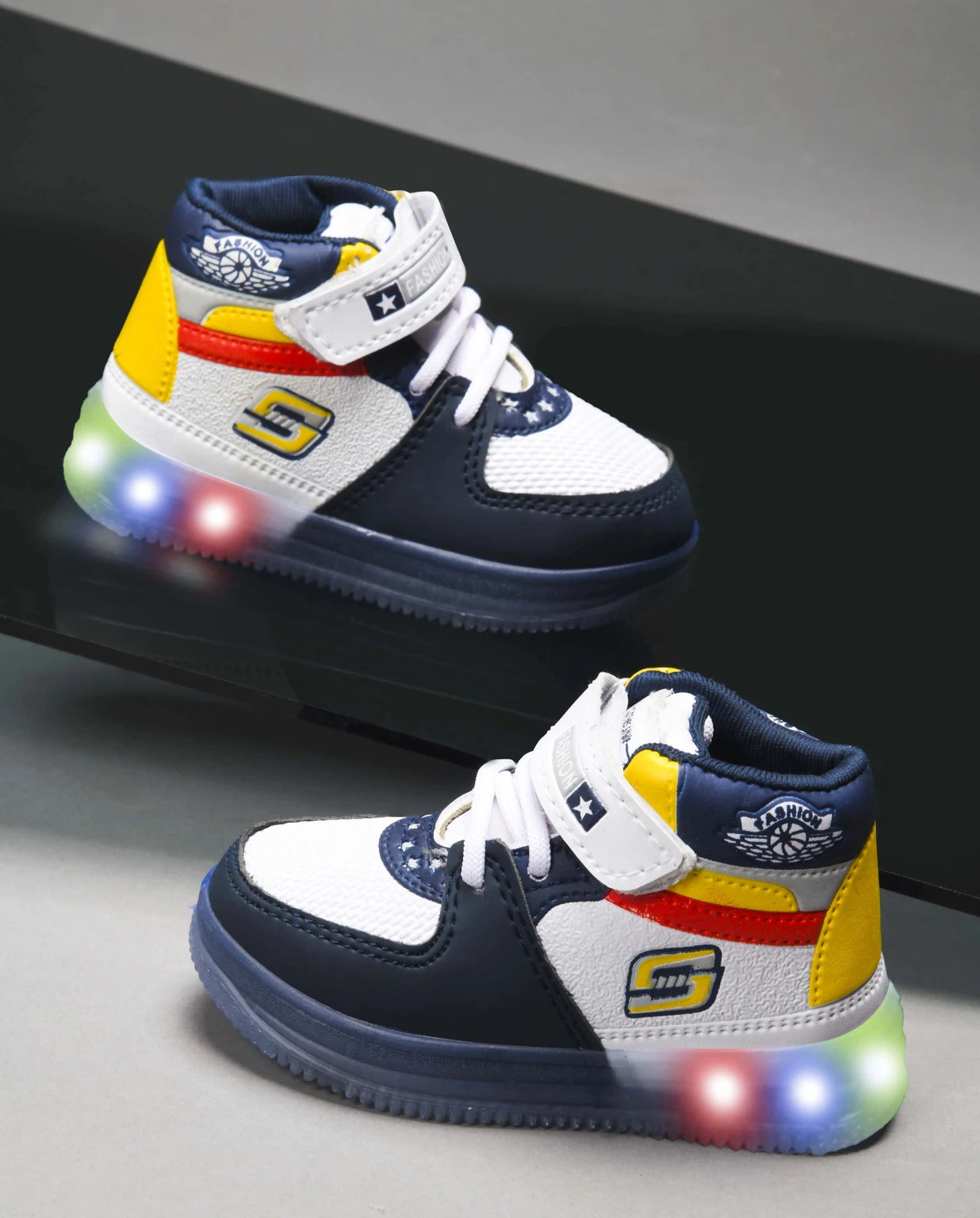 Albeto Lace Sneakers For Boys & Girls (Blue, 3.5-4 Years)